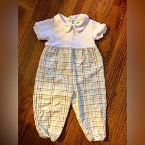 Plaid Christmas Outfit with Peter Pan Collar